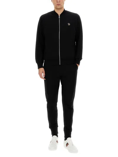 Ps By Paul Smith Ps Paul Smith Zebra Sweatshirt In Black