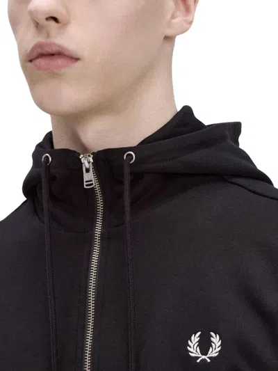 Fred Perry Zipper Hoodie In Multi