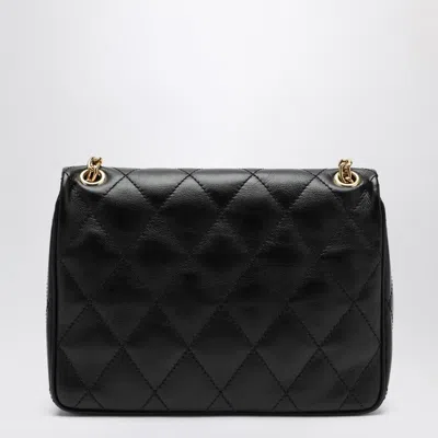 Burberry Small Strand Quilted Leather Shoulder Bag In Black
