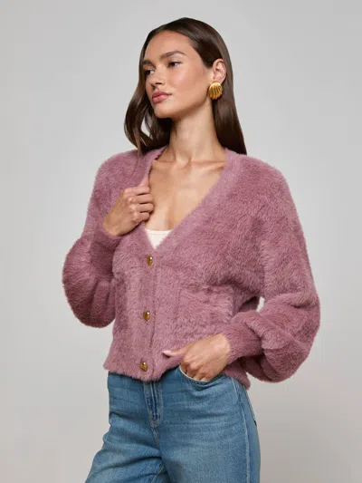 L'agence Harriet Cardigan In Pink