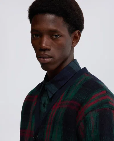 Aspesi Pyrenean Wool Cardigan In Multi