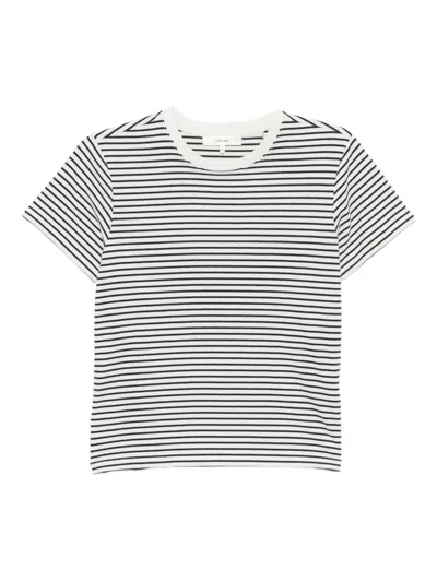Frame The Baby Tee In Navy Multi In Multi