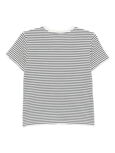 Frame The Baby Tee In Navy Multi In Multi