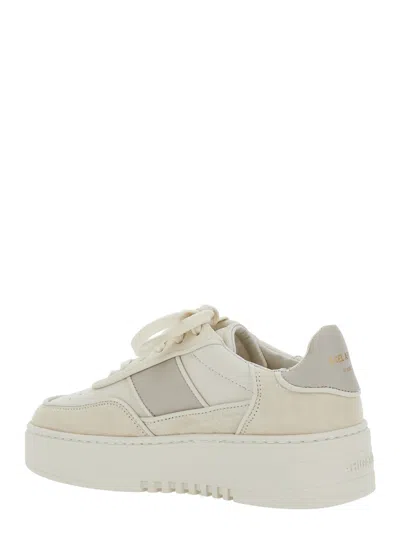 Axel Arigato Orbit Sneakers In Beige Suede And Fabric In Multi