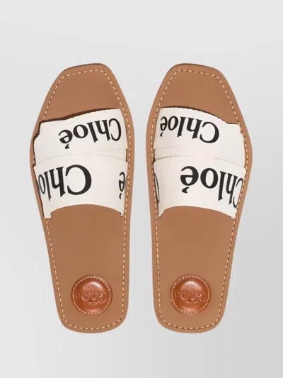 Chloé Woody Sabot Mules In Multi