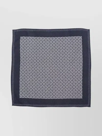 Brunello Cucinelli Bordered Geometric Pattern Scarf In Multi