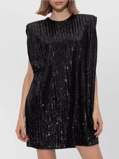 Golden Goose Sequin Mini Dress. In Black