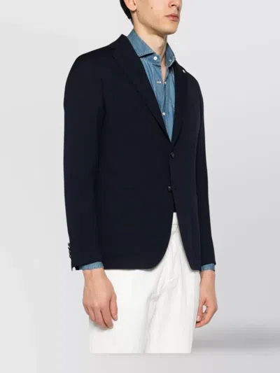Tagliatore Stretch Blazer Single Breasted In Black