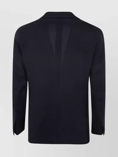 Tagliatore Stretch Blazer Single Breasted In Black