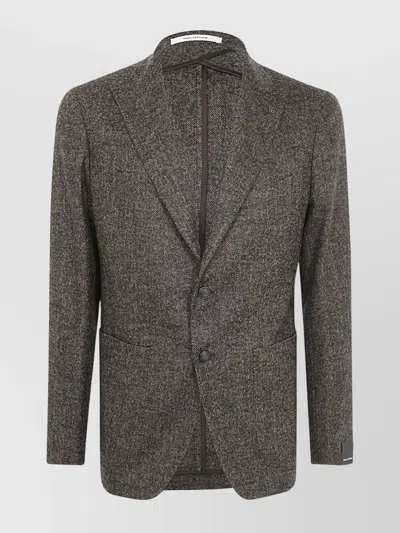Tagliatore Men's Single Breast Jacket In Gray
