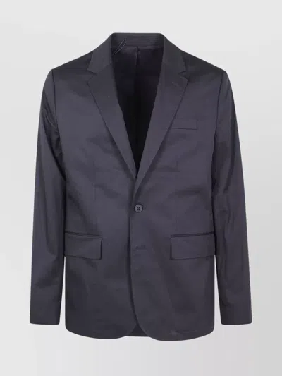 Michael Kors Tech Blazer Buttoned Cuffs In Black