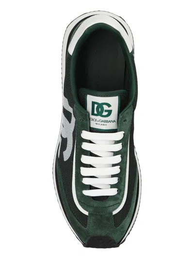 Dolce & Gabbana "dg Cushion" Sneaker In Green