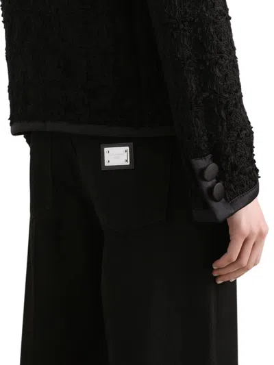 Dolce & Gabbana Denim 5-pocket Trousers In Black