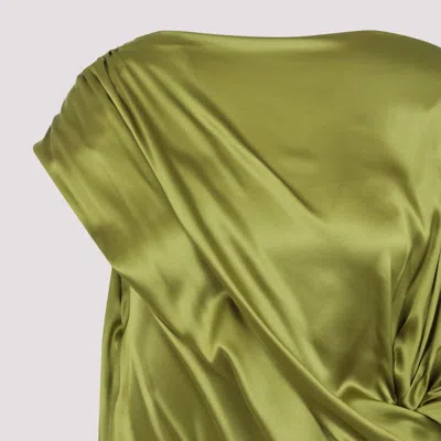 Dries Van Noten Dalant Silk Asymmetrical Dress In Multicolor