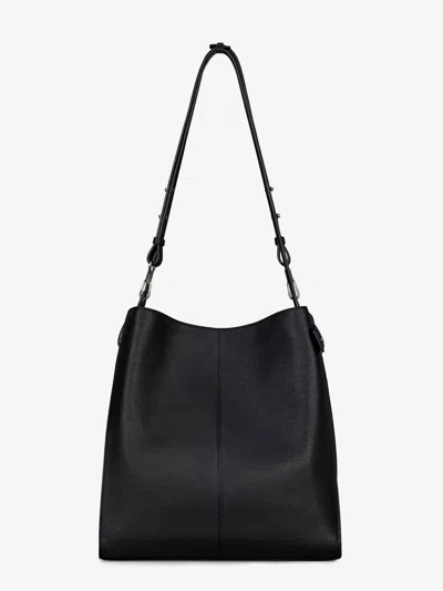 Givenchy Medium Grained Leather Belted Shoulder Bag In Black