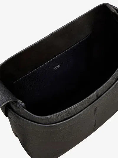 Givenchy Medium Grained Leather Belted Shoulder Bag In Black