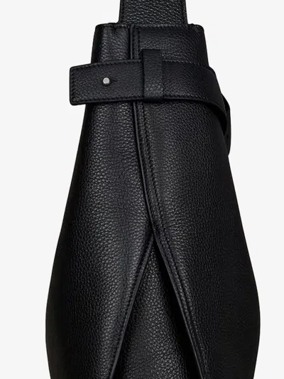 Givenchy Medium Grained Leather Belted Shoulder Bag In Black