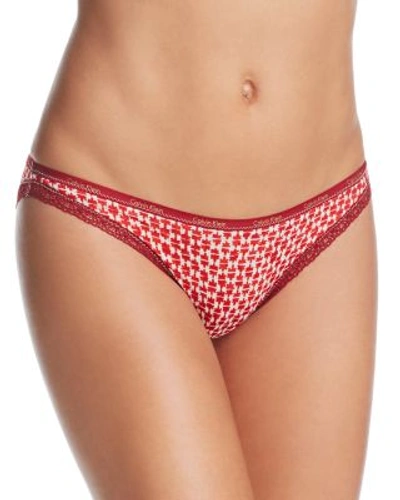 Calvin Klein Bottoms Up Bikini In Frosted Geo/sensuous Lace