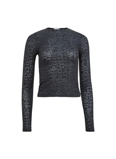 Fleur Du Mal Butter Long Sleeve Tee In Black