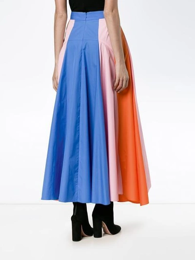 Shop Peter Pilotto Stripe Asymmetric Skirt