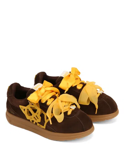 Naked Wolfe Expense Suede Sneaker In Brown