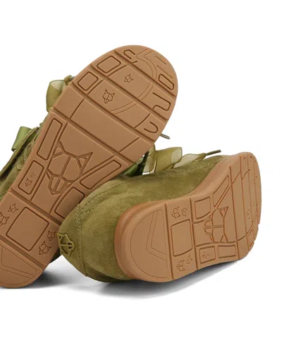 Naked Wolfe Expense Suede Sneaker In Green