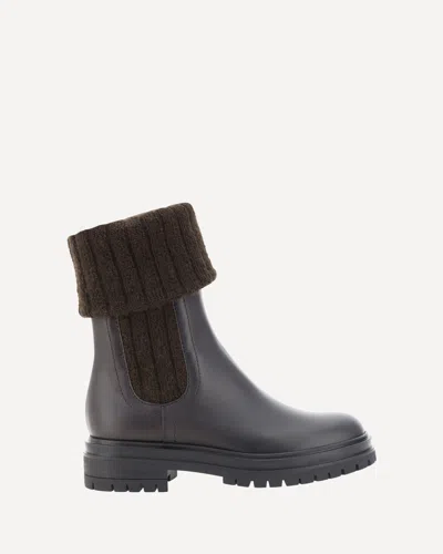 Gianvito Rossi Tenney Ankle Boots In Black