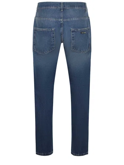 State Of Order Logo-patch Jeans In Blue