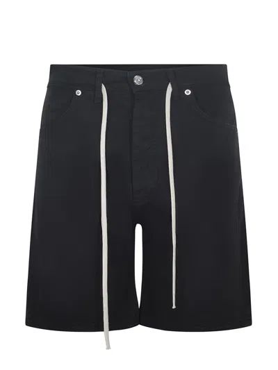 State Of Order Bermuda Shorts Made Of Denim. In Black