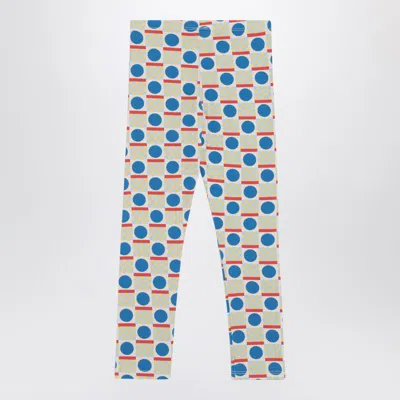Bobo Choses Leggings With Multicolour Geometric Pattern In Multi