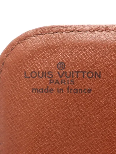 Pre-owned Louis Vuitton 1988 Cartesier Mm Shoulder Bag In Brown