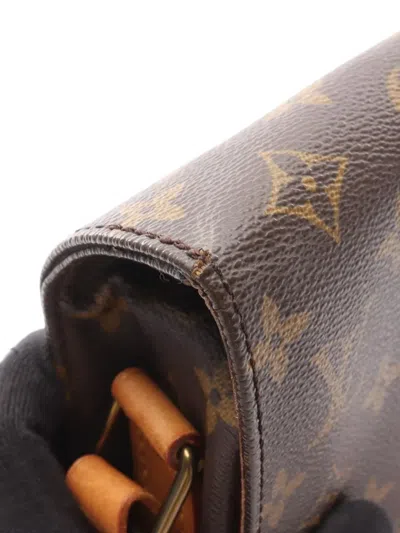 Pre-owned Louis Vuitton 1988 Cartesier Mm Shoulder Bag In Brown
