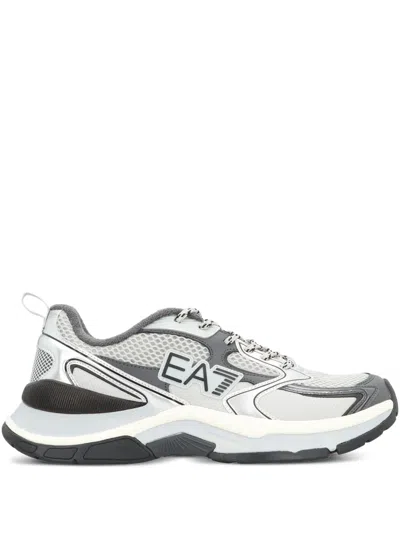 Ea7 Predator Metallic-panel Low-top Sneakers In Multi