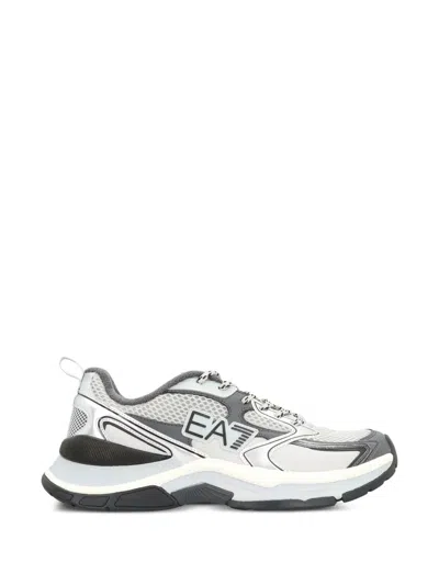 Ea7 Predator Metallic-panel Low-top Sneakers In Multi