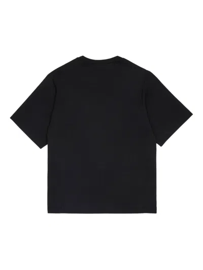 Dsquared2 D2 Logo-patch T-shirt In Black
