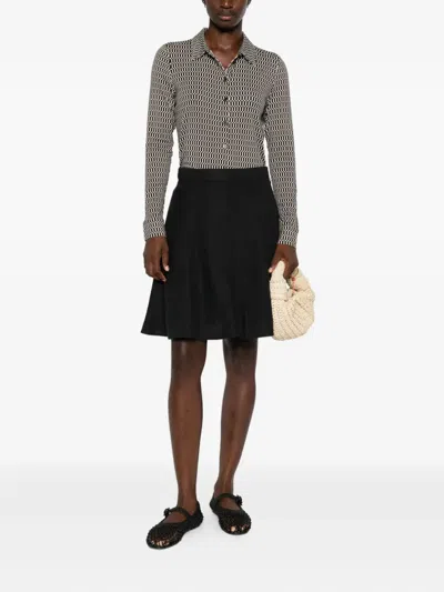 Marc O'polo Geometric-pattern Button Shirt In Black