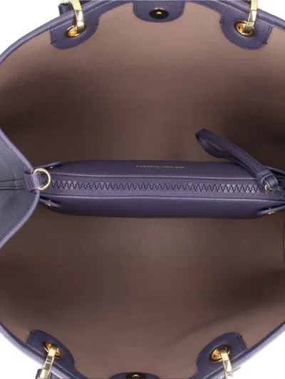 Emporio Armani Myea Medium Shopping Bag In Blue