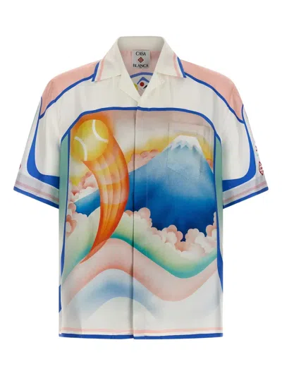 Casablanca 'dream Of Mount Fuji' Shirt In White