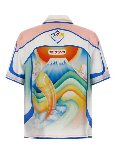 Casablanca 'dream Of Mount Fuji' Shirt In White