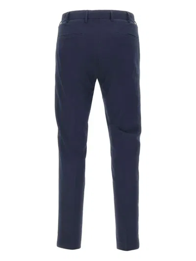Pt Torino Tailored Trousers With Belt Loops And Pockets In Blue