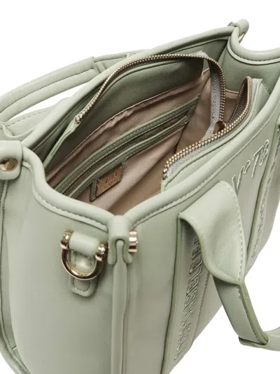 V73 Logo-embroidered Cross Body Bag In Green