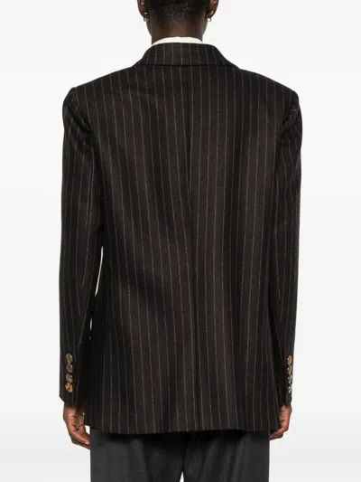 Blazé Milano Wool-cashmere Everynight Double-breasted Blazer In Black