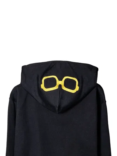 Cazal Embroidered Hoodie In Black