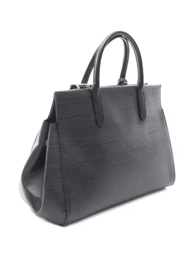Pre-owned Louis Vuitton 2014 Marly Mm Handbag In Black