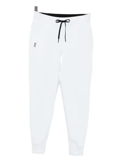 On Logo-printed Track Pants In White