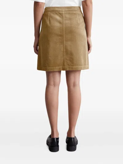 灯芯绒迷你半身裙