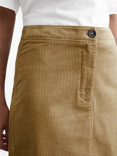 灯芯绒迷你半身裙