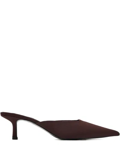 Senso 65mm Pointed-toe Kitten-heel Mules In Brown