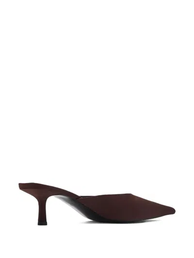 Senso 65mm Pointed-toe Kitten-heel Mules In Brown