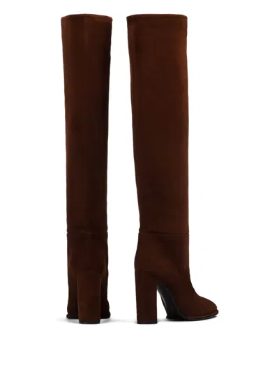 Le Silla 110mm Elsa Boots In Brown
